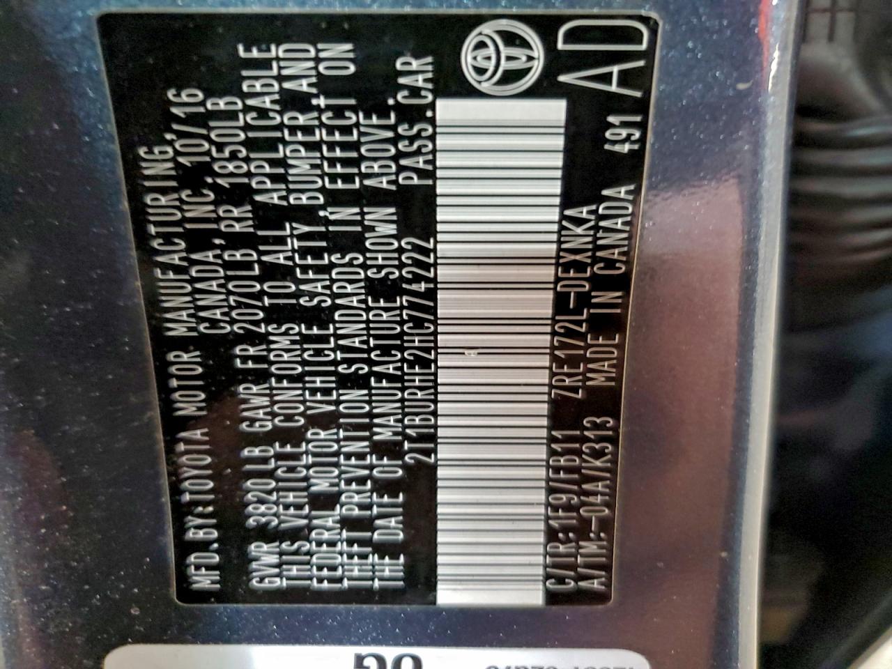 Toyota Corolla L Image 3