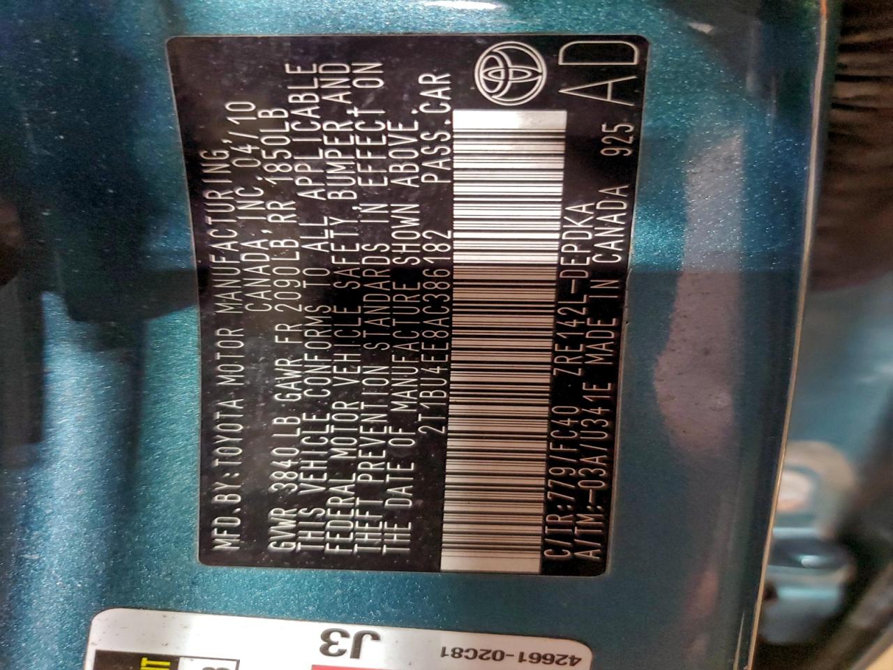 Toyota Corolla Base Image 11