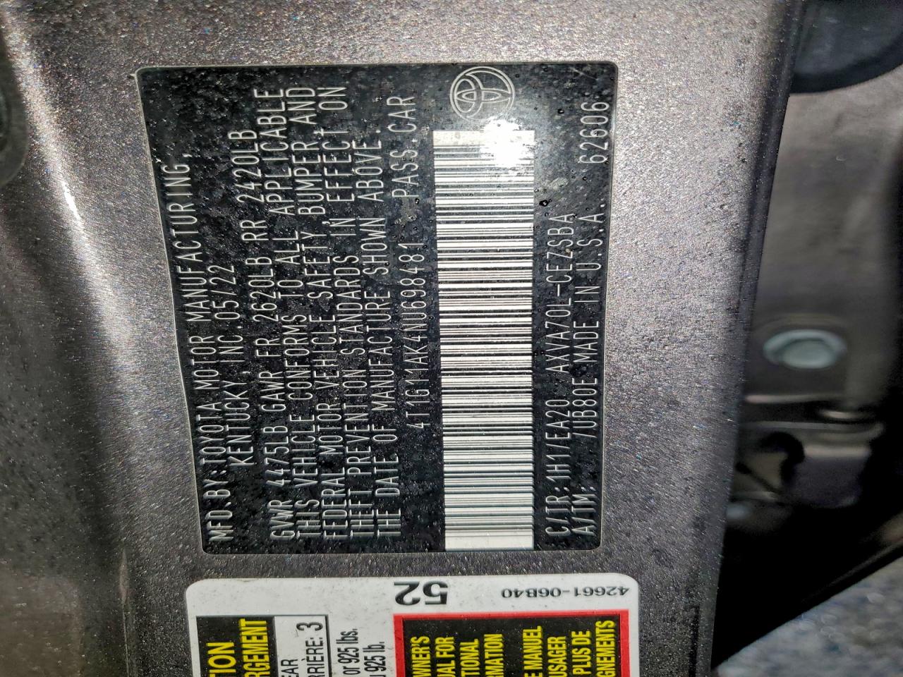 Toyota Camry Se Image 10