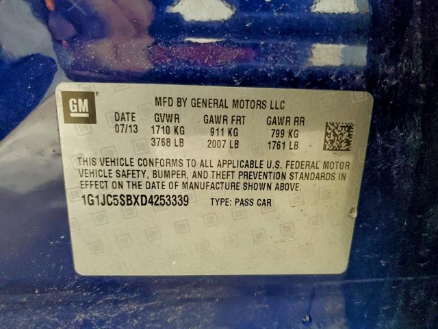 Chevrolet Sonic Lt Image 10